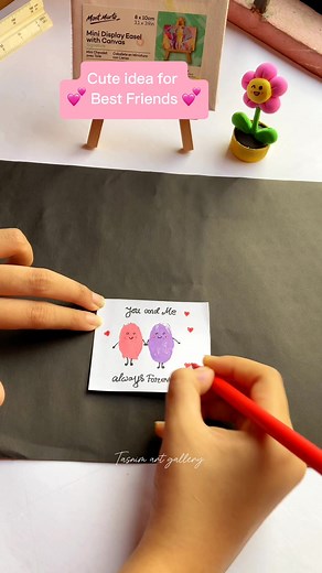 Creative Best Friend DIY Idea! 💖💕 #TikTok