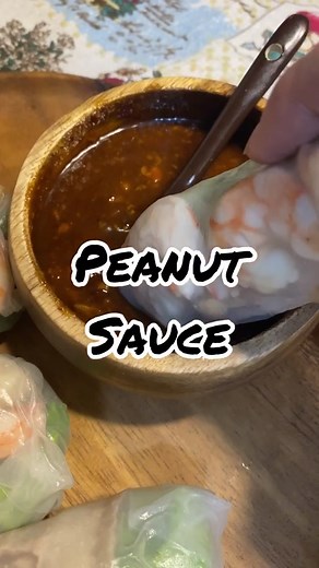 Delicious Peanut Sauce for Vietnamese Spring Rolls
