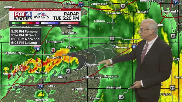 Tuesday evening forecast