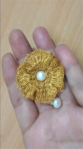 this 5 minute crochet earring hack is genius #tutorial #diy #trending