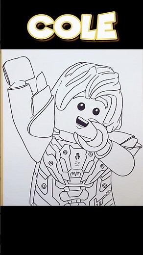 How To Draw COLE | LEGO: Ninjago #ninjago #ninjagocole #ninjagodrawing #shorts