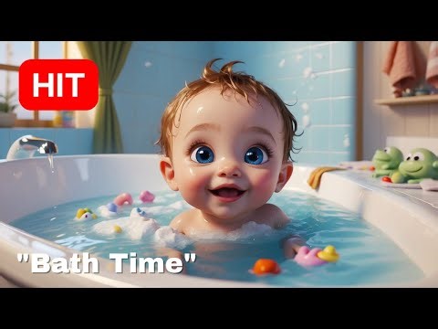 Bath Song "Bath Time" - Song for Children - Kids Song - Children Music