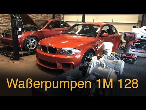 BMW E82 128i water pump and thermostat DIY - Bonus 1M content