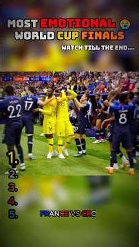 Most EMOTIONAL World Cup Finals 😭#shorts