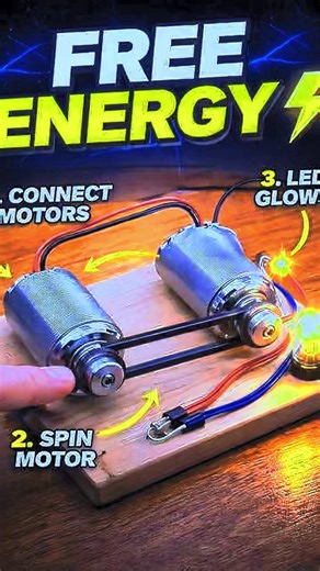 Free Energy Generator with 2 Motors? Truth Revealed ⚡ #generator #diy