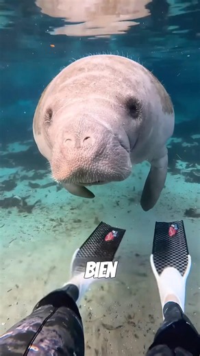 Why Do Manatees Get So Close? #wildlife #facts