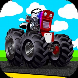 Free tractor pulling games activity app for little kids