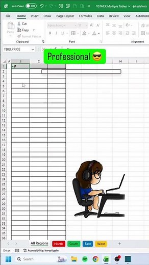 How to VSTACK Multiple Tables in Excel! #excel