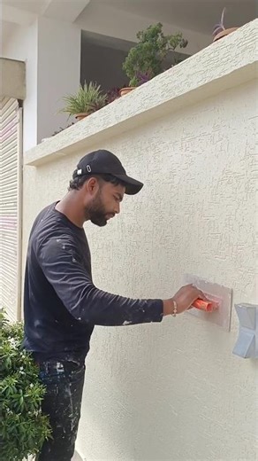 Rustic texture design for exterior wall | best wall texture design #shorts #youtubeshorts