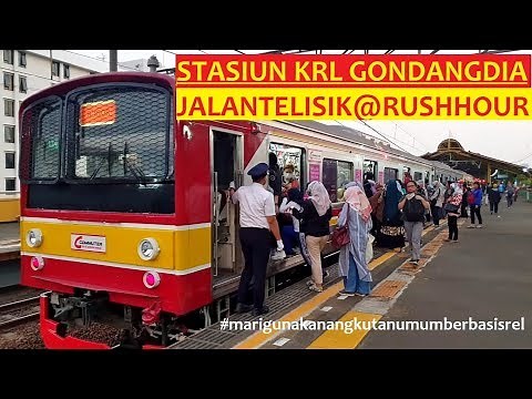 Explore Walk ~ Stasiun KRL Gondangdia @Rush Hour ~ CL Jabodetabek ~ Menteng ~ Jakarta