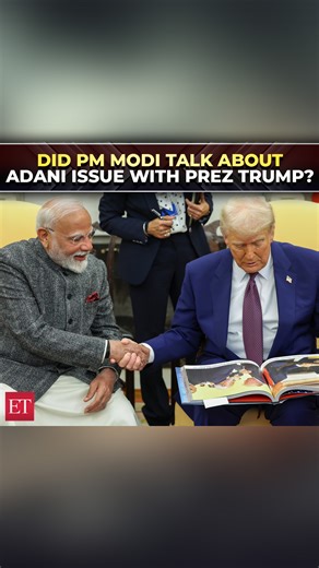 26K views · 230 reactions | PM #Modi replies to queries on discussing #Adani #bribery allegations with #Trump, here’s what he said  https://tinyurl.com/25wqcmfc #ETReels #ETShorts | The Economic Times | Facebook