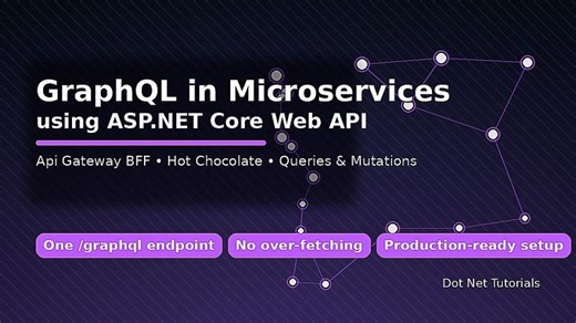 Implementing GraphQL in ASP.NET Core Microservices | Dot Net Tutorials posted on the topic | LinkedIn