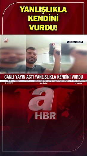 Canlı yayın yaptığı sırada kendini vurdu! İşte tüylerinizi diken diken edecek o anlar | A Haber