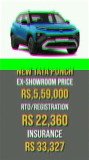 💥🚗TATA PUNCH🔥 EX-SHOWROOM PRICE🚗💥