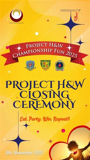 Sampurna Malaysia on Instagram: "The Project H&W Closing Ceremony is in full bloom 🌸✨ Here’s a little sneak peek of what’s happening — and omg, I see sooo many giftsssss 🎁😆💖 @myNADIfoundation #education #parenting #parentingtips #momlife #dadlife #healthyhabits #parenthood #pelajar #ibu #ibudananak #iburumahtangga #mentalhealth #society #schoolsafety #family #familytime #SampurnaMalaysia #ProjectHW #ArkWorldAsiaPLT #myNADIFoundation #yayasan #Child #Health #Wealth #ChildDevelopment #School #