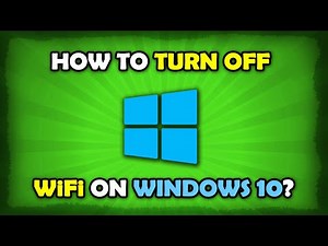 How To Turn OFF WiFi On Windows 10?