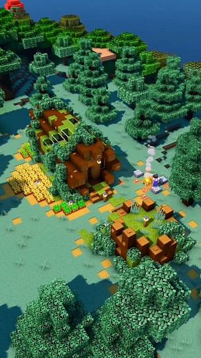 MarchiWORX on Instagram: "Minecraft Fallen Tree House 🏠 For build and no music #minecraft #minecraftbuilds #minecrafttutorial #minecraftbuilding"