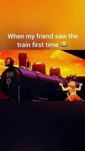 Train X Demon 😂 #demonslayer #short anime