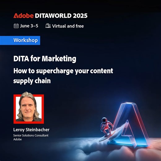 Join us at Adobe DITAWORLD 2025 to discover how marketers can harness...