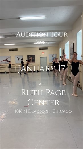 Ruth Page Center for the Arts on Instagram: "Announcing our first audition stop for IDE and PDTP! Don’t miss your chance to audition for the International Dance Experience (IDE) Summer Intensive and/or our Professional Dance Training Program (PDTP) 2026/2027 Season! ✨ Audition Details ✨ 📅 Date: Saturday, January 17, 2026 📍 Location: Ruth Page Center for the Arts 1016 N Dearborn, Chicago 60610 ⏰ Time: 1:00-3:30 Link in bio to register International Dance Experience (IDE) – Ages 11+ A challengin