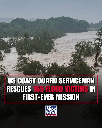 Coast Guard Serviceman Scott Ruskin saved 165 lives on his first mission during the devastating Texas floods, demonstrating extraordinary courage and dedication to duty, DHS Secretary Kristi Noem said.