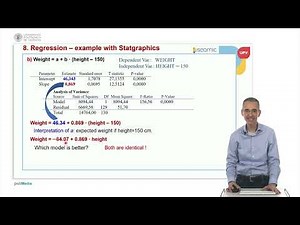 Unit 8 Regression: Example with Statgraphics | 33/36 | UPV