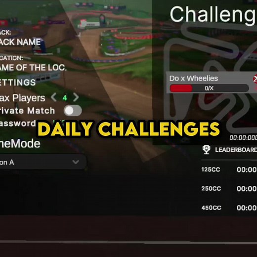daily challenges! 👀 #fyp #quest3 #vrgames #motocross #bikes | vr games