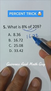 474K views · 7.4K reactions | Percent Trick #mathtrick #mathhack #math #tipsandtricks #learnonfacebook #learnoninstagram | Guinness And Math Guy Page | Facebook
