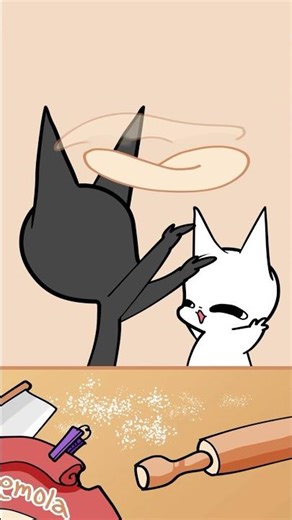 What happened when the cute cat got greedy? 😹🍕