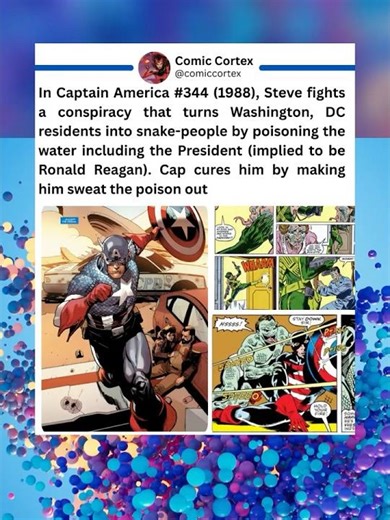 Captain America Steve fights a conspiracy that turns Washington, DC residents into snake people #mcu