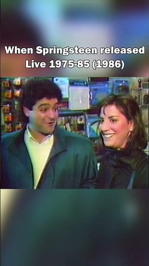 When Bruce Springsteen released his live album "Live 1975-85" in 1986 #brucespringsteen