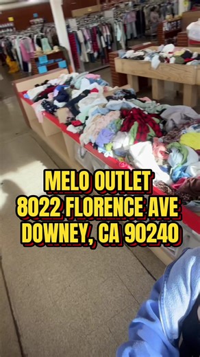 ABIERTOS AHORITA !! VENTE !! 2/5/2026 9:00AM-5:30Pm Melo outlet 8022 Florence Ave Downey ca 90240 viernes también estamos abiertos !! Sábado también 💯💯💯 #melooutlet #downeyca #wholesaleclothing #outletstore #mayoreo