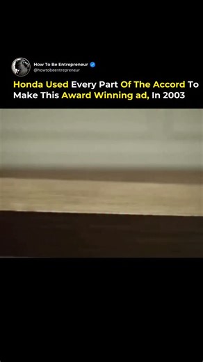 How To Be Entrepreneur | In 2003, Honda flipped automotive advertising on its head with the "Cog" commercial - a two-minute Rube Goldberg-style chain reaction built... | Instagram