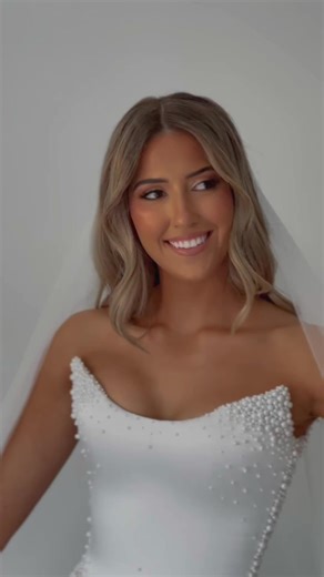 Georgie's Stunning Bridal Look in Custom Couture Gown