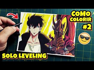 HOW TO DRAW SOLO LEVELING SUNG JIN WOO AND IGRIS STEP BY STEP #2