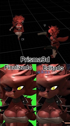 processo da animação em ângulo diferente
