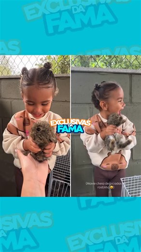 EXCLUSIVAS DA FAMA on Instagram: "Que amor! Cata só esse vídeo da Mavie, filha da Neymar e da Bruna, dizendo que vai levar o coelhinho. 🤏🏻🥰"