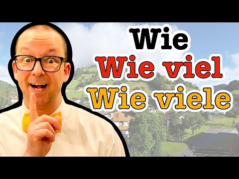 wie vs wie viel vs wie viele - A2 German Grammar