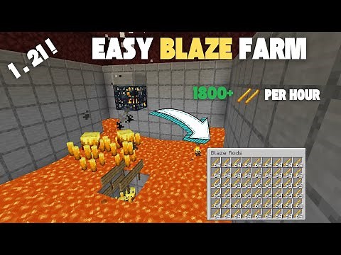 SIMPLE & EFFICIENT 1.21 BLAZE FARM TUTORIAL IN MINECRAFT BEDROCK | ULTIMATE SURVIVAL GUIDE