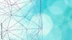 Mapping the digital web unraveling the complexity of connected lines and networking nodes. The elegance of motion unveiling the allure of blue lines in abstract network patterns