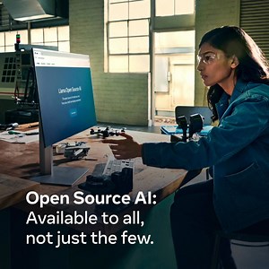 Meta’s open source AI enables start-ups, students, researchers and more to download and build with our models at no cost. | Meta
