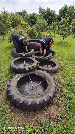Amazing DIY Garden Waterfall from Old Tires | Satisfying Timelapse 🌊✨