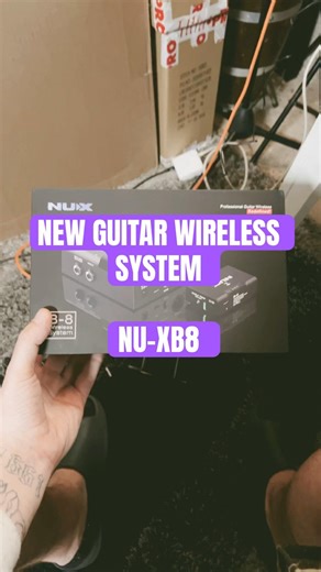 Nux b8 guitar wireless system unboxing day