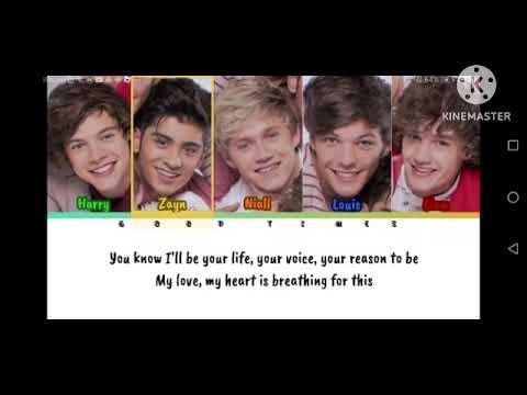 one direction same mistakes lyrics color coded