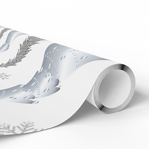 Silver Birch Tree Pattern Wrapping Paper | Winter Woodland Roll - Etsy