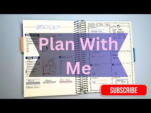 📚✨ Weekly To Do List + Habit Tracker + Content Plan | Plan With Me | Erin Condren Daily Duo ✨📚
