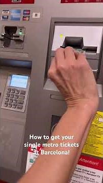 How to get a single metro ticket at Barcelona metro!