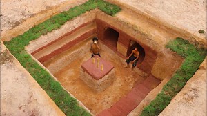 This is the most hidden underground house we’ve ever built!