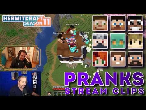 pranks... Pranks... PRANKS!! | Stream Clips | Hermitcraft Season 11