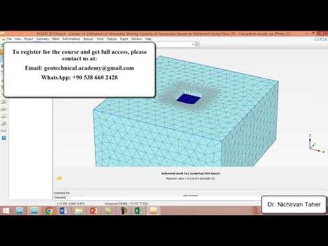 Lesson 14. Estimation of Allowable Bearing Capacity of Foundation Based on Settlement By Plaxis 3D